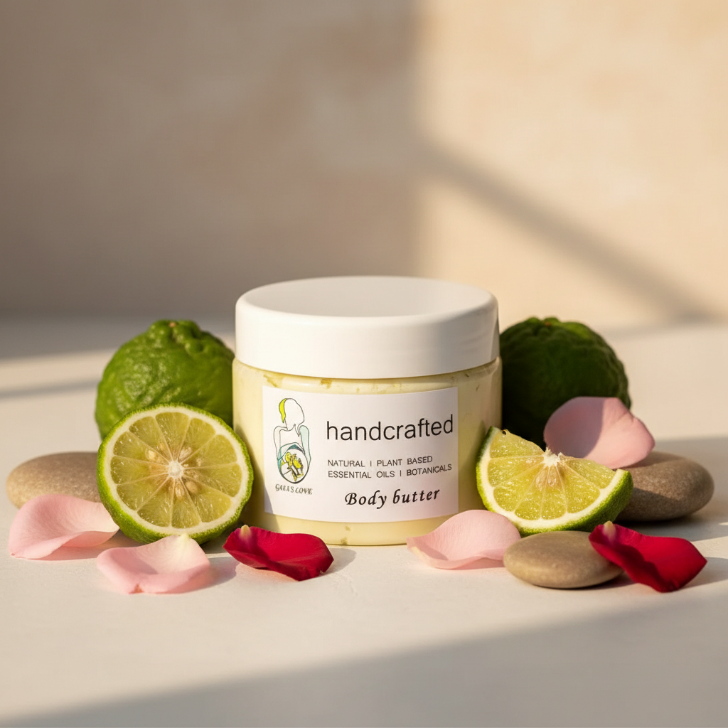 Bergamot and Rosewood Body Butter with Logo