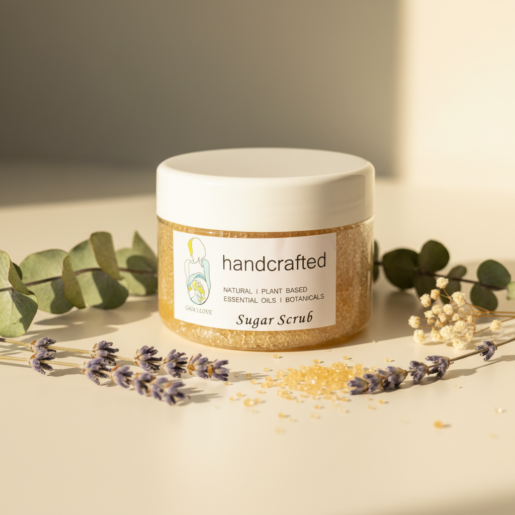 Gaia's Love Sugar Scrub with botanicals
