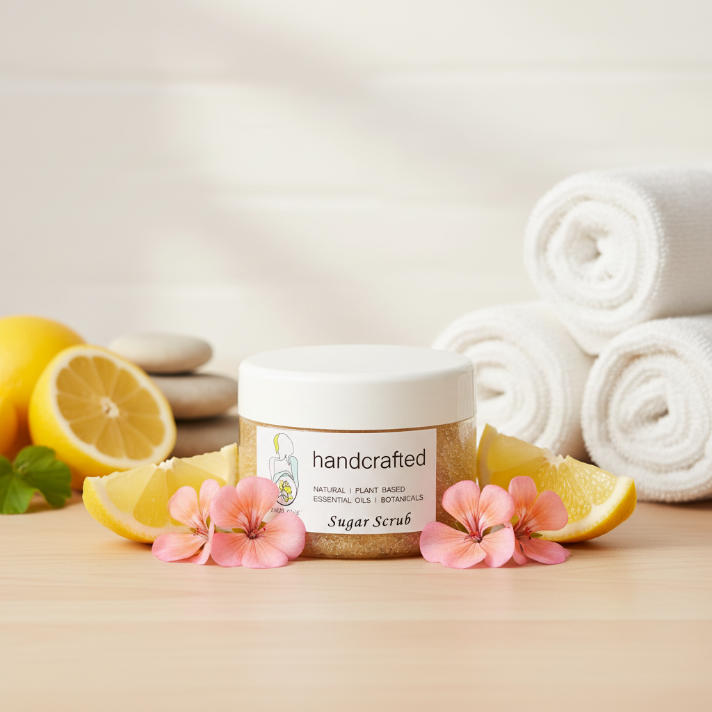 Lemon and Geranium Sugar Scrub